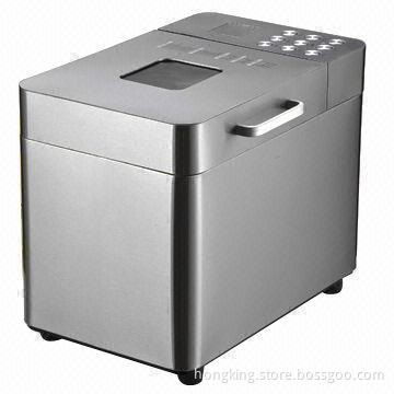 Bread Maker with Stainless Steel Housing, LCD Display, 25 Automatic Programs